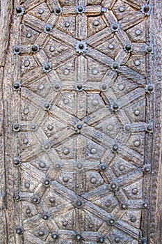 Traditional carved door in Stone Town, Zanzibar, Tanzania