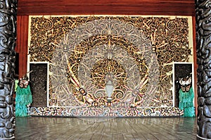 Traditional carving on Maluku islands, Indonesia