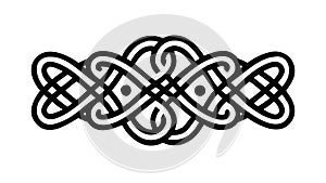Celtic Knot Ornamental Border, vector design Generative AI