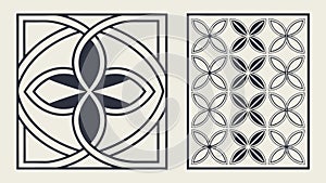 Traditional Celtic Knotwork Pattern Elements, vector design Generative AI