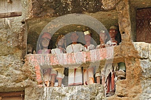 Traditional cemetery on Sulawesi Island in Tana Toraja