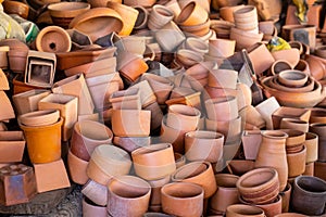 Traditional ceramics factory in the city of Raquira