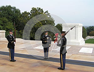 Guard of Honor at the Tomb of the Unknown Soldier, Arlington Cemetery, Virginia