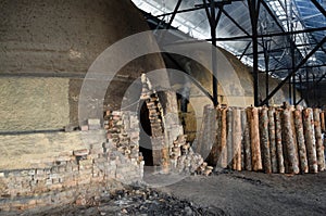 Traditional Charcoal factory, Sepetang, Malaysia