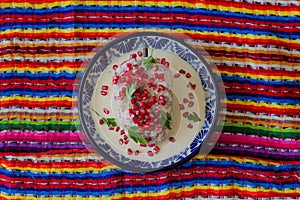 Traditional Chile in nogada poblano