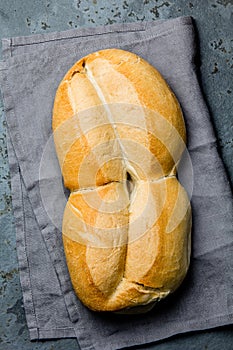 Traditional chilean bread marraqueta photo