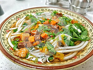 Traditional Chinaese beef noodles