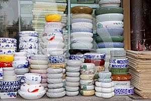Traditional Chinese ceramic tableware