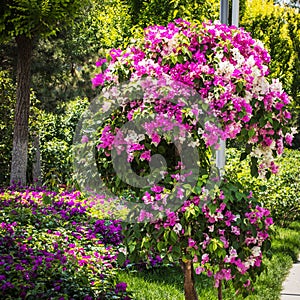 Traditional Chinese City Garden Park in Beijing.