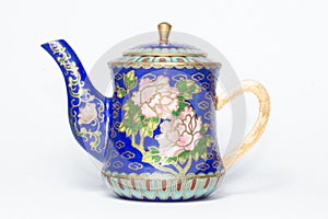 Traditional Chinese Cloisonne tea pot