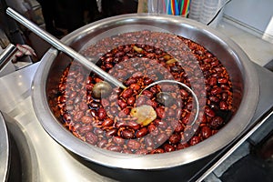 Traditional chinese drink made from dried fruits