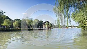 Traditional Chinese Garden Yangzhou Slender West Lake