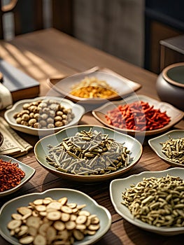 Traditional chinese herbal medicine photo