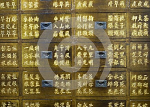 Traditional Chinese medicine drawers