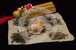 Traditional Chinese Medicine Traditional Chinese Medicine Still Life Combination