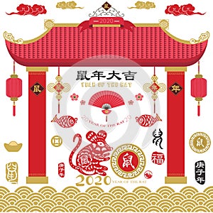 Traditional of Chinese New Year Paper art