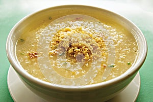 Traditional Chinese Rice Porridge Congee photo