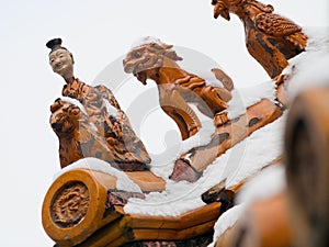 Traditional Chinese Roof Figures, Forbidden City, Beijing