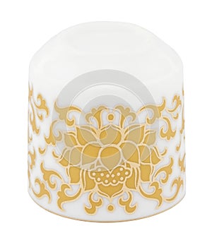 Traditional Chinese tea cup isolated on white