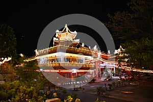 Traditional Chinese Temple in the night