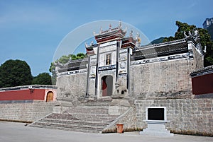 Temple in Sandouping at Yangtze river