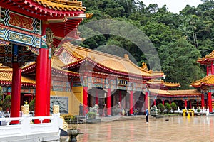 Traditional Chinese temple Sanqing daozu in Yilan of Taiwan