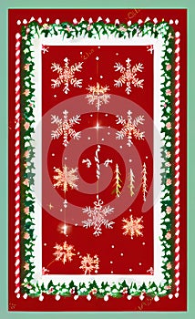 Traditional Christmas border