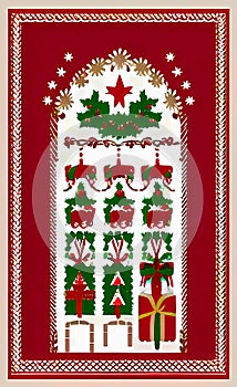 Traditional Christmas border