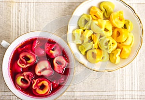 Traditional christmas borscht