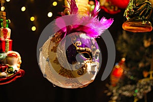 Traditional Christmas decoration for sale on advent market.