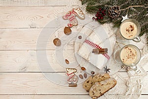 Traditional Christmas dresden cake stollen with candied fruits a