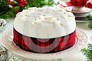Traditional Christmas fruit cake