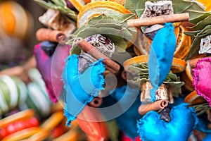 Traditional christmas market decoration