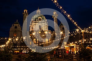 Traditional Christmas Market in Vienna / Austria