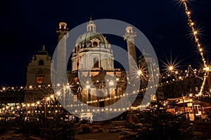 Traditional Christmas Market in Vienna / Austria