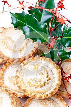 Traditional christmas mince pies