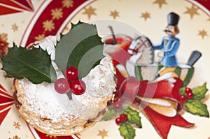 Traditional Christmas mincepie.