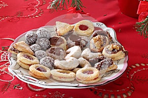 Traditional Christmas sweetmeats.