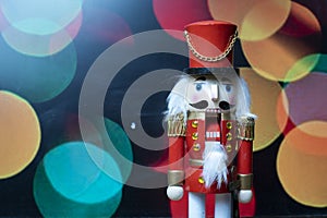 Traditional Christmas Wooden Nutcracker photo