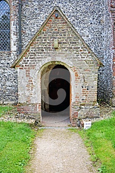 A traditional church doorway