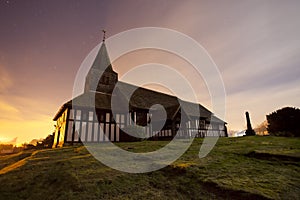 Traditional Church at night