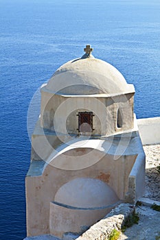 Traditional church at Santorini island