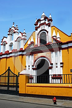 Traditional church style architecture found in Trujillo, Peru