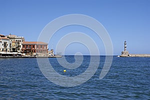 Traditional city of Chania at Crete