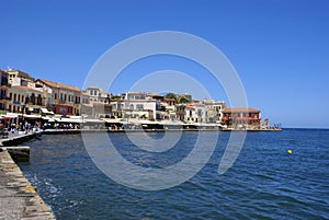 Traditional city of Hania at Crete