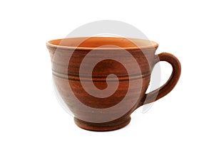 Traditional clay mug