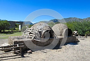 Traditional clay oven for baking bread in Middle Asia