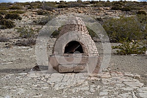 Traditional clay oven in the village. Argentina