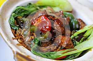 Traditional claypot meat delicacy
