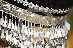 Traditional clothes and silver jewelery of Muser hill tribe